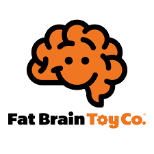Fat Brain Toy Co logo featuring an orange brain icon
