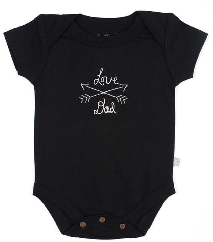 Finn+Emma Lap Shoulder Bodysuit, 3-6m - Black - G05-0202F3-6