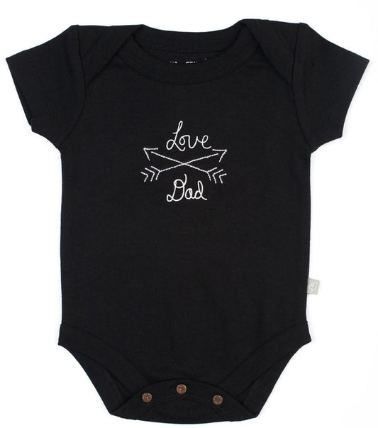 Finn+Emma Lap Shoulder Bodysuit, 9-12m - Black - G05-0202F9-12