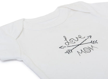 Finn+Emma Lap Shoulder Bodysuit, 9-12m - White - G05-0202E9-12