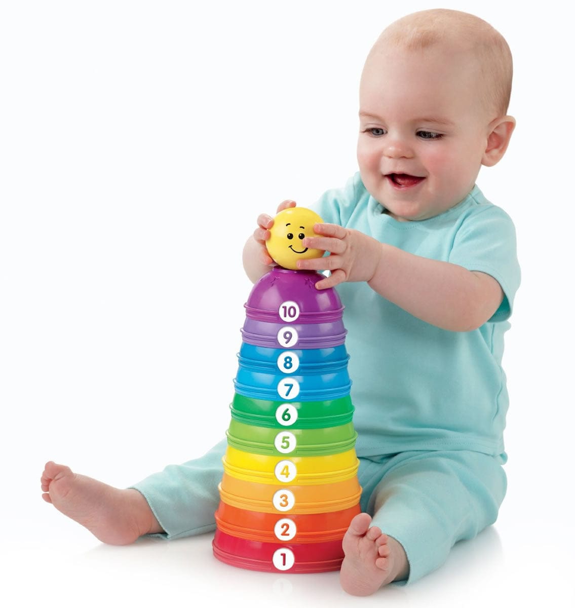 Fisher-Price Brilliant Basics Stack & Roll Cups