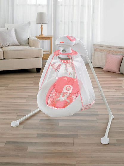 Fisher-Price Coral Floral Cradle 'n Swing - X7050