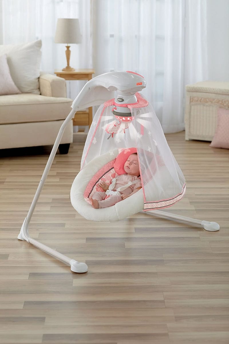 Fisher-Price Coral Floral Cradle 'n Swing - X7050