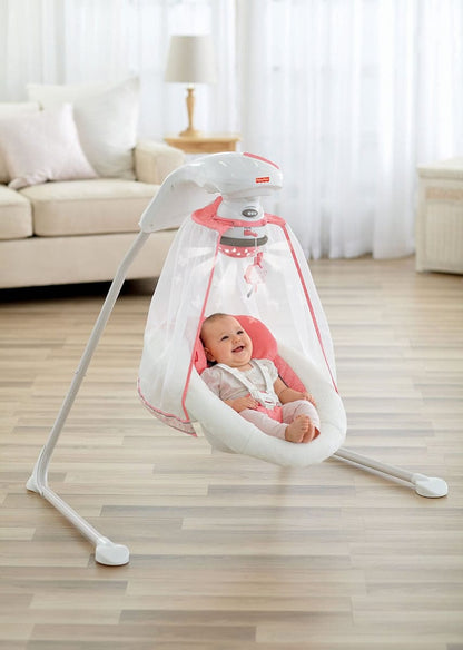 Fisher-Price Coral Floral Cradle 'n Swing - X7050