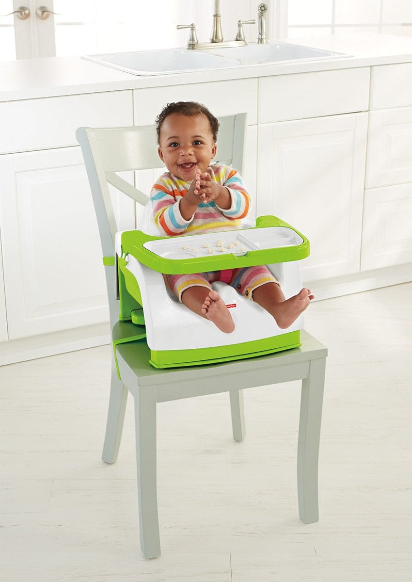 Fisher-Price Grow-with-Me Portable Booster Chair - Green