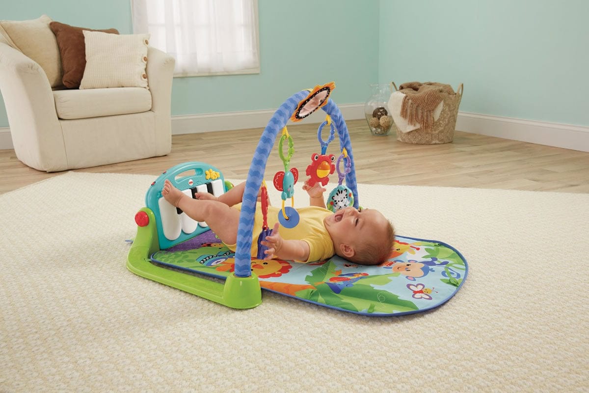 Fisher-Price Kick & Play Piano Gym - Blue - BMH49