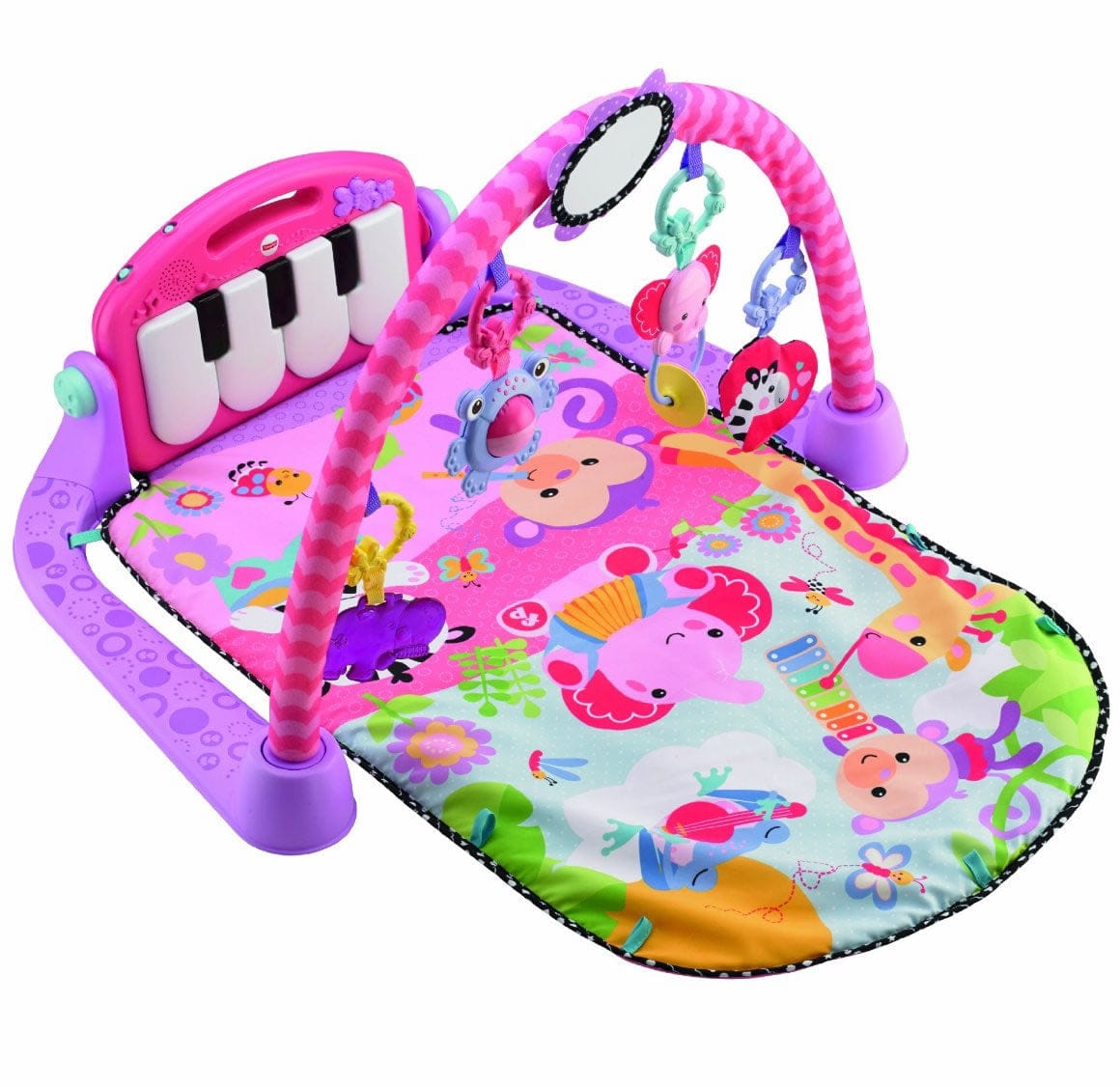 Fisher-Price Kick & Play Piano Gym - Pink