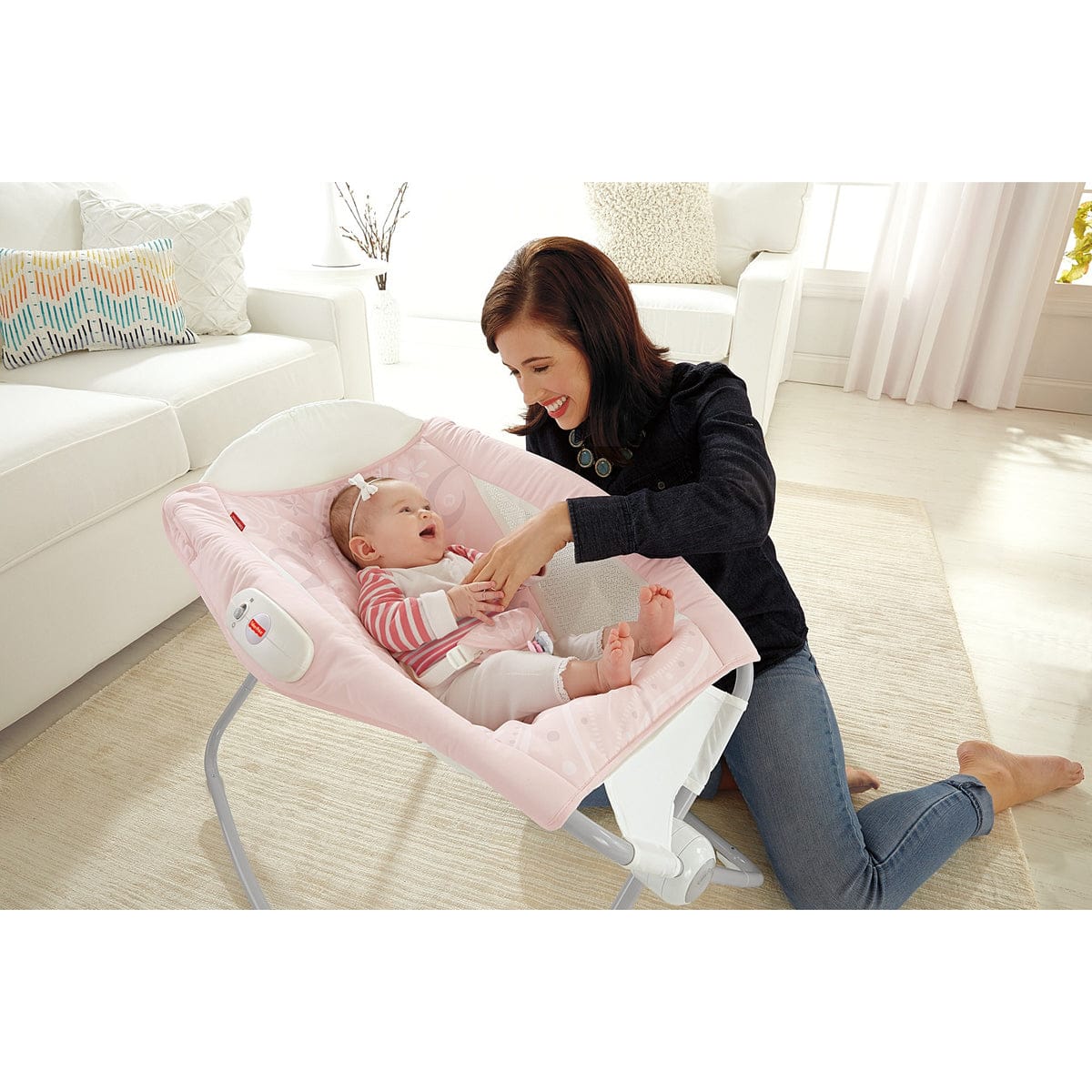 Fisher-Price Newborn Rock ?n Play Sleeper - Paisley Floret - CKF13