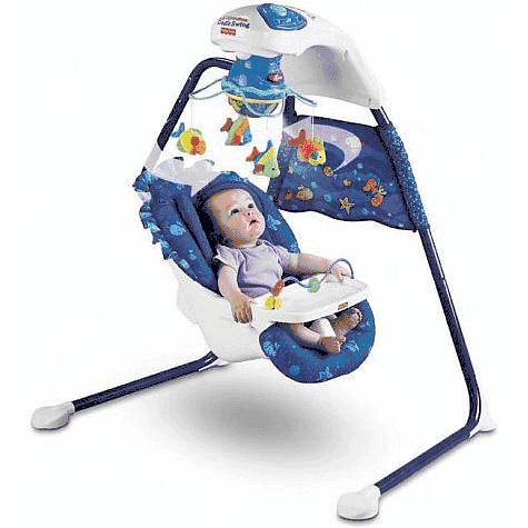 Fisher-Price Ocean Wonders Aquarium Cradle Swing - H0795