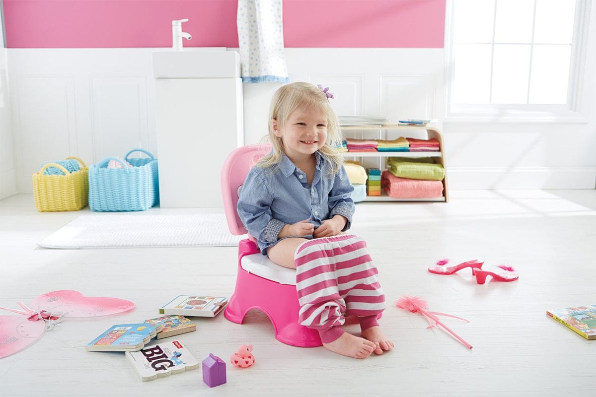 Fisher-Price Pink Princess Stepstool Potty - CFG86
