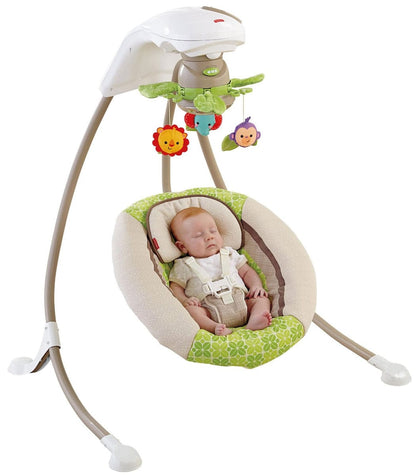 Fisher-Price Rainforest Friends Deluxe Cradle 'n Swing - X7340