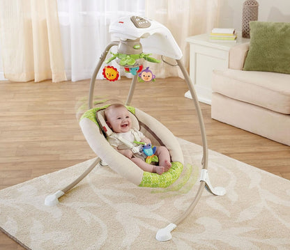 Fisher-Price Rainforest Friends Deluxe Cradle 'n Swing - X7340