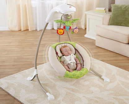 Fisher-Price Rainforest Friends Deluxe Cradle 'n Swing - X7340