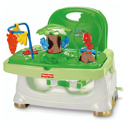 Fisher-Price Rainforest Healthy Care Portable Booster Chair - M3176