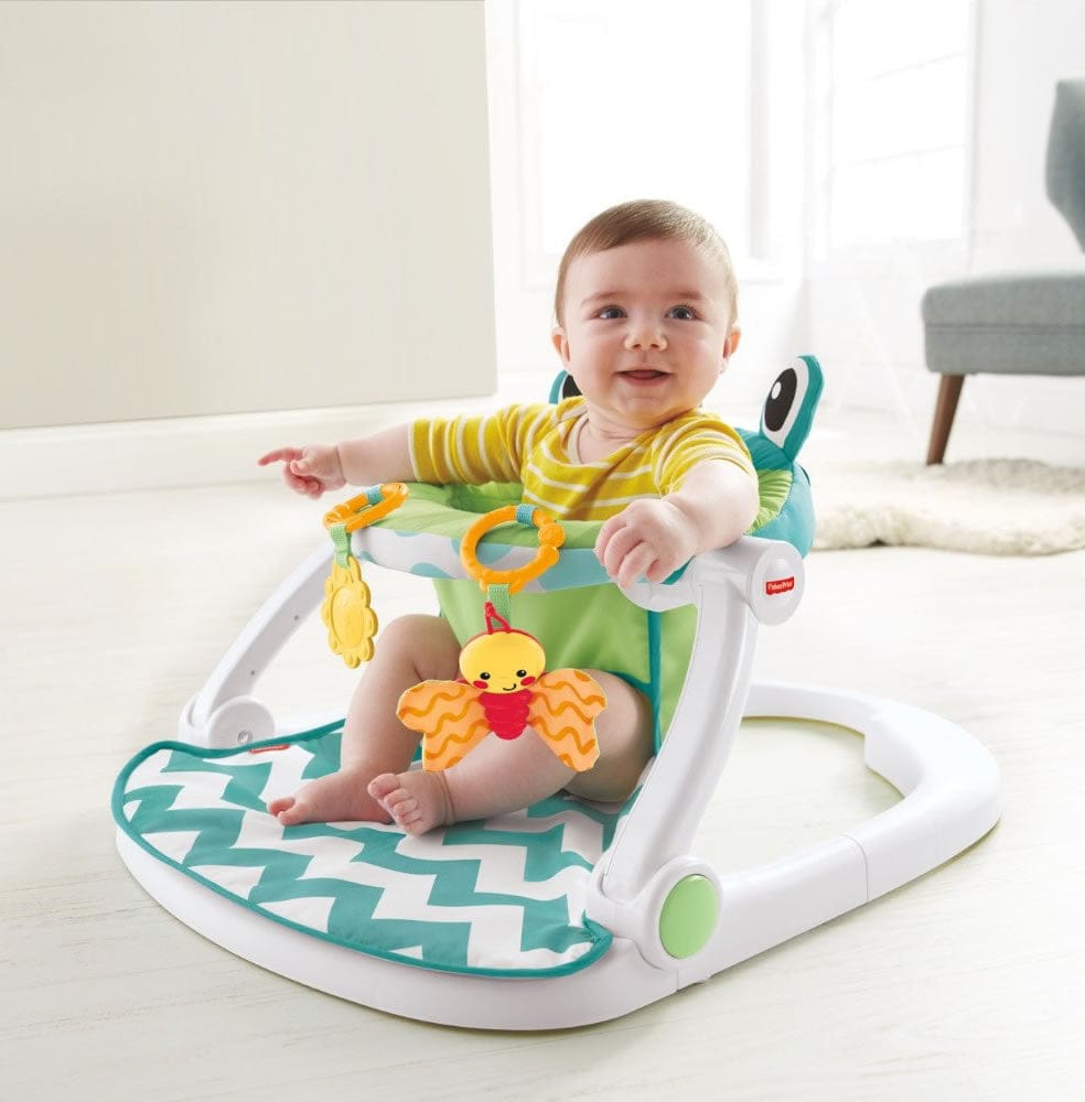 Fisher-Price Sit-Me-Up Floor Seat - Citrus Frog - CMH49