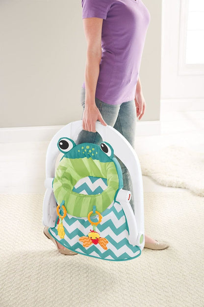 Fisher-Price Sit-Me-Up Floor Seat - Citrus Frog - CMH49