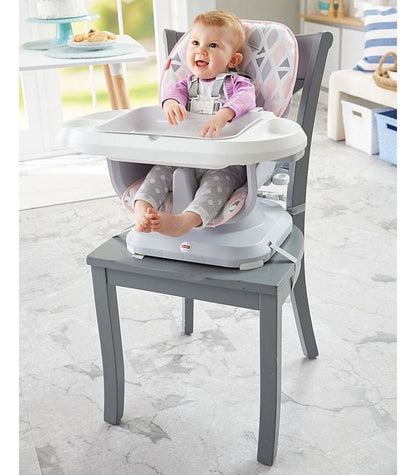 Fisher-Price SpaceSaver High Chair - Diamond Blush