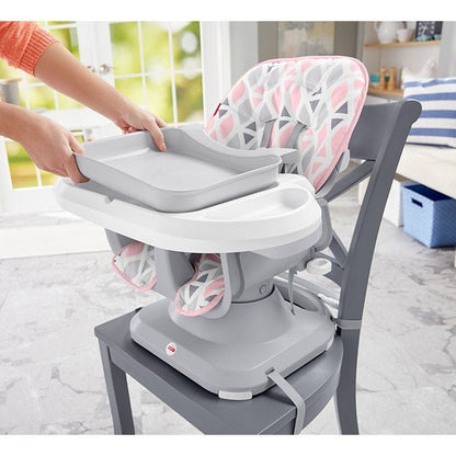 Fisher-Price SpaceSaver High Chair - Diamond Blush