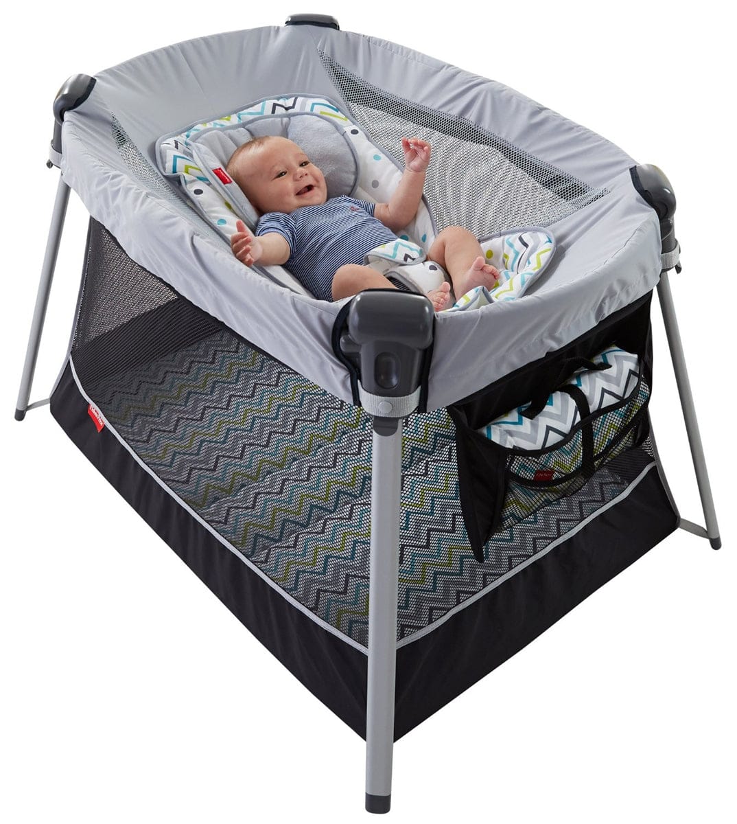 Fisher-Price Ultra-Lite Day & Night Play Yard - Chevron Fusion - CBV60