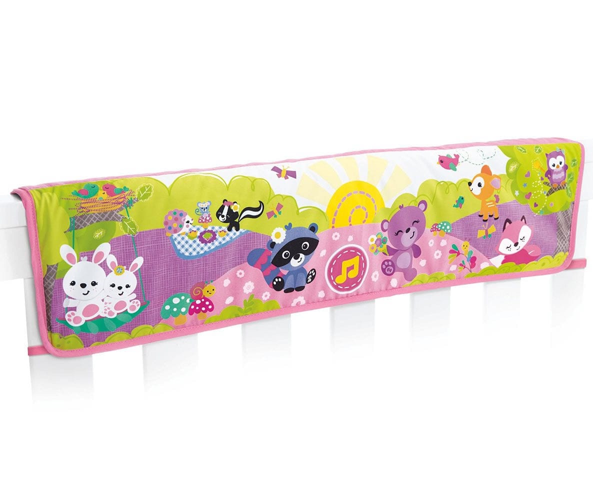 Fisher-Price Woodland Friends Twinkling Lights Crib Rail Baby Soother - Pink - CHG15