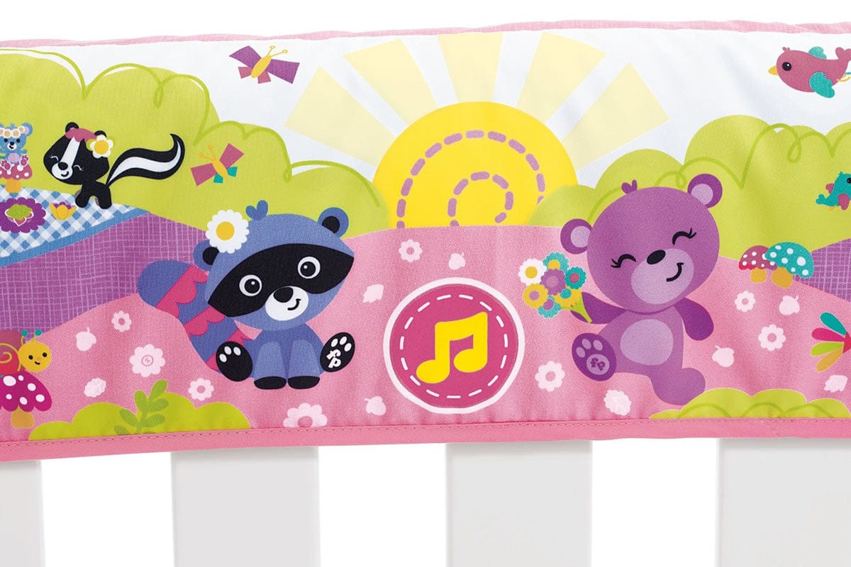 Fisher-Price Woodland Friends Twinkling Lights Crib Rail Baby Soother - Pink - CHG15