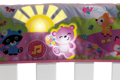 Fisher-Price Woodland Friends Twinkling Lights Crib Rail Baby Soother - Pink - CHG15