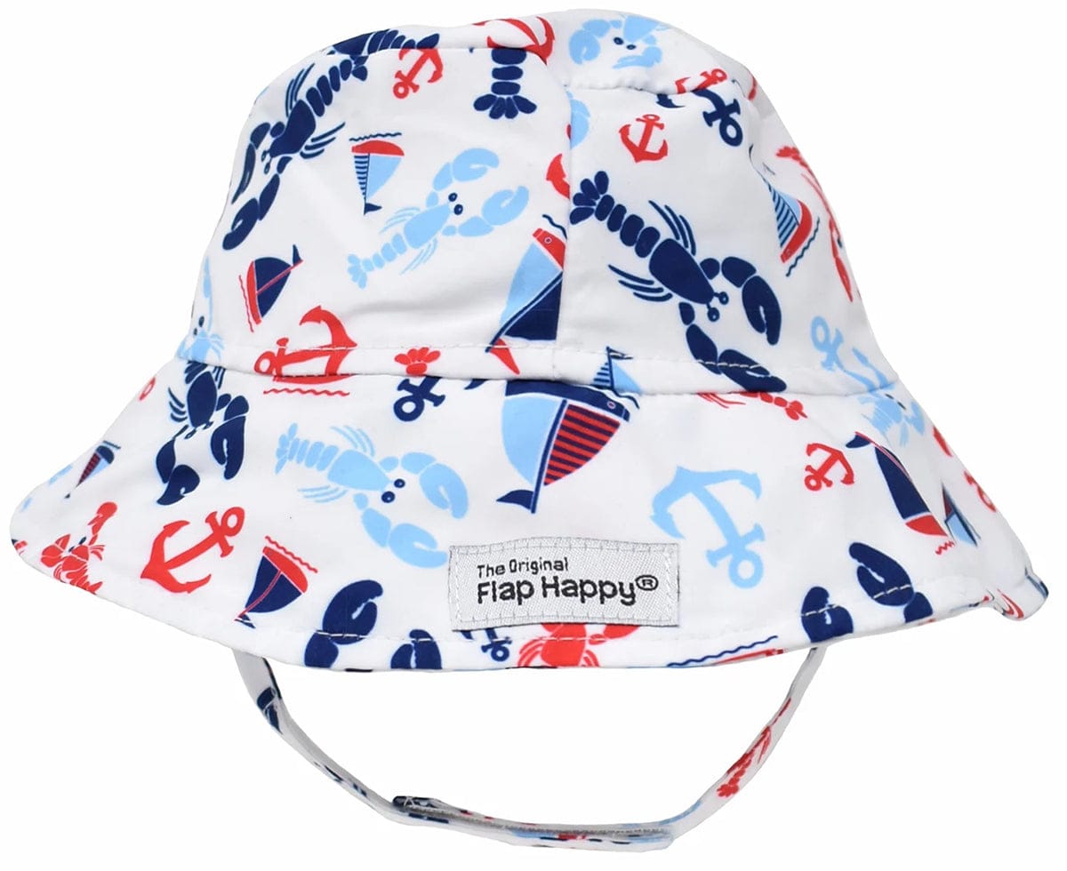 Flap Happy UPF50+ Bucket Sun Hat, Large (12-24m) - Sunday Sails - CHTE-SUND-L