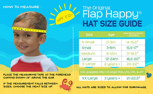 Flap Happy UPF50+ Summer Splash Swim Hat, Medium (6-12m) - Mystic Mermaids - SUSE-MYSM-M