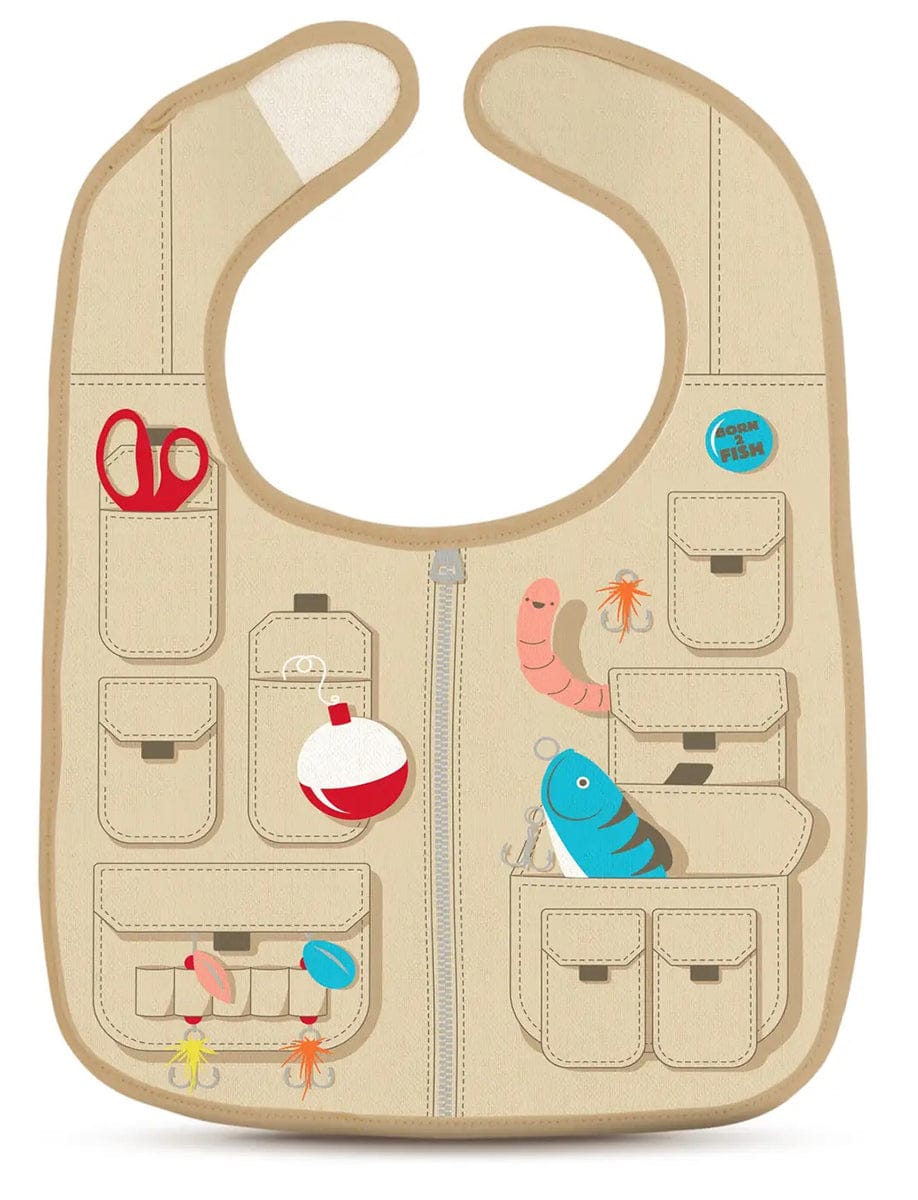 Fred & Friends Chill Baby Dressed To Spill Bib & Teether Set - Fisherman - 5247180