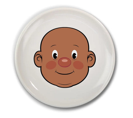 Fred & Friends Food Face Plate - Mr. Food - Brown - 5286054