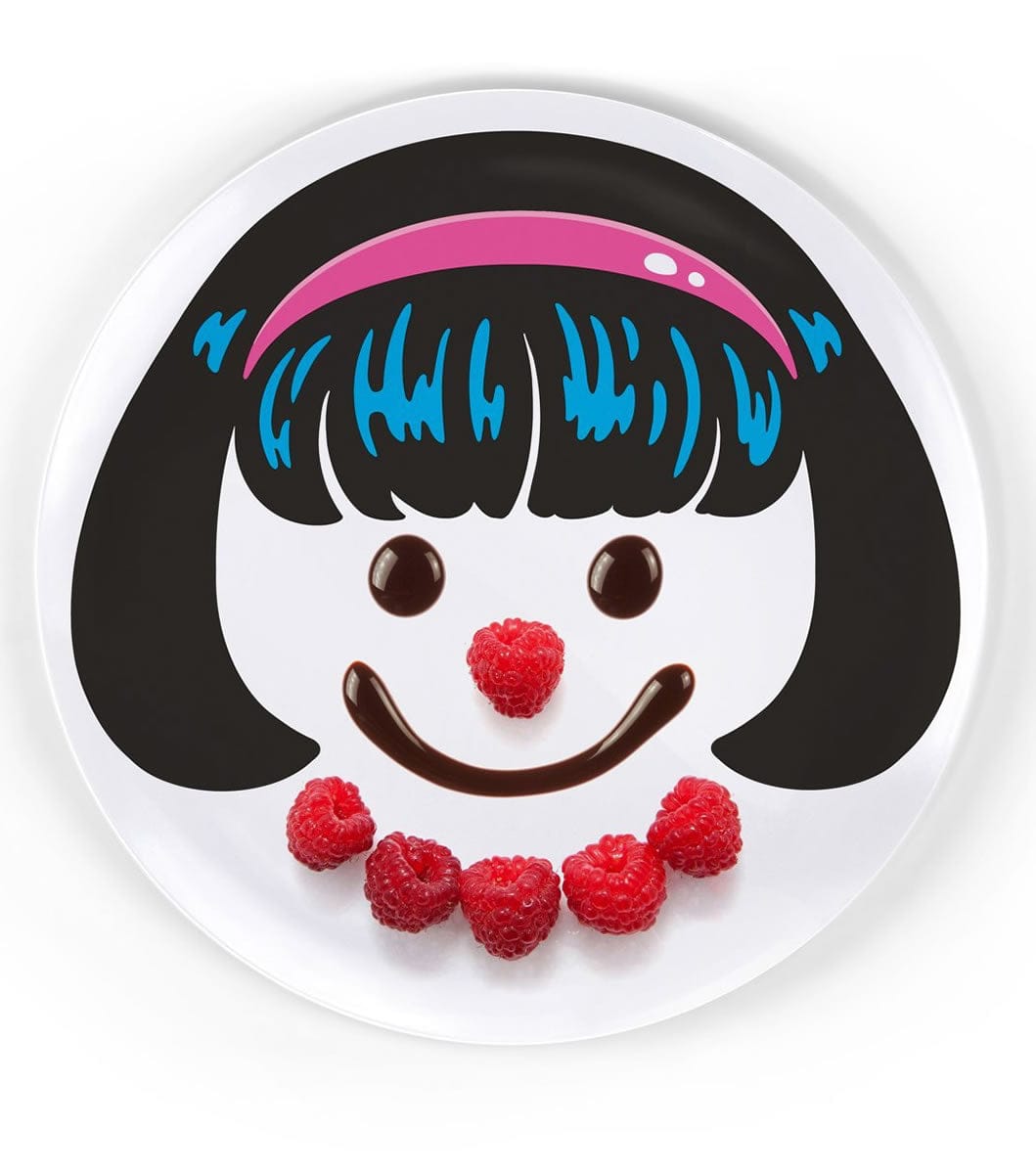 Fred & Friends Girl's Hairstyle Dinner Plates, Set of 3 - ddog