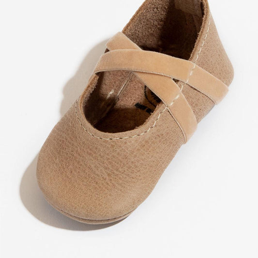 Freshly Picked Ballet Slipper Mini Sole V2, Size 3 - Weathered Brown - M2BSWTRBRW03