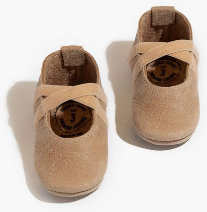 Freshly Picked Ballet Slipper Mini Sole V2, Size 4 - Weathered Brown - M2BSWTRBRW04