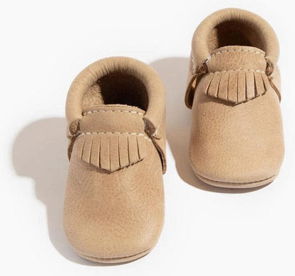 Freshly Picked City Moccasins, Size 3 - Weathered Brown - SSCMWTHRBR03