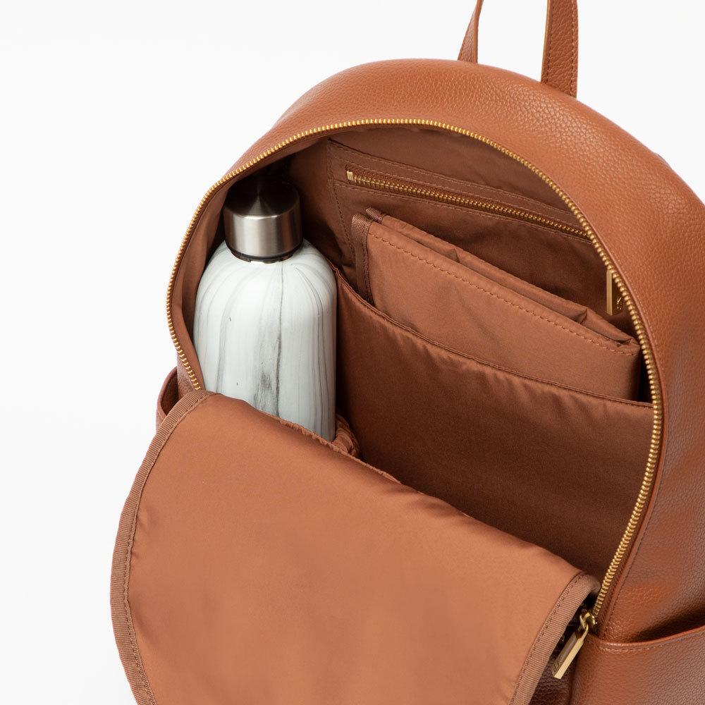 Freshly Picked Classic City Pack Backpack Diaper Bag - Cognac - DBCICOGNAC