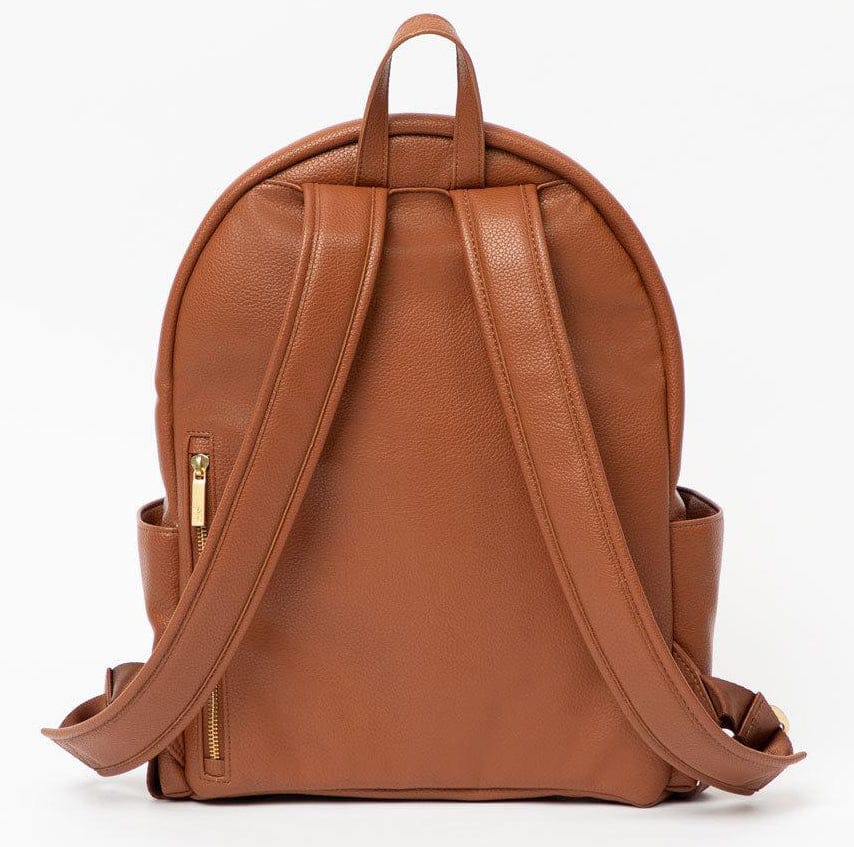 Freshly Picked Classic City Pack Backpack Diaper Bag - Cognac - DBCICOGNAC