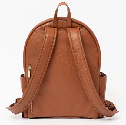 Freshly Picked Classic City Pack Backpack Diaper Bag - Cognac - DBCICOGNAC