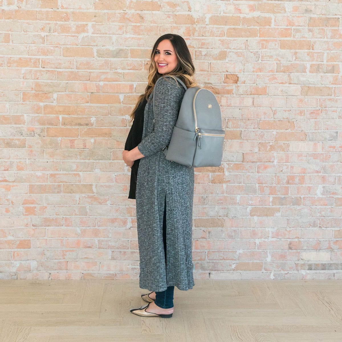 Freshly Picked Classic City Pack II Backpack Diaper Bag - Stone - DBCISTONEE