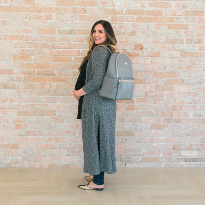 Freshly Picked Classic City Pack II Backpack Diaper Bag - Stone - DBCISTONEE