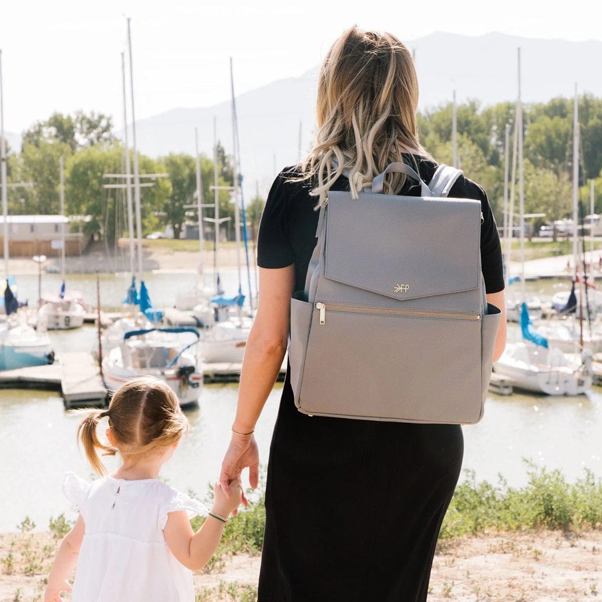 Freshly Picked Classic Diaper Bag II - Stone - DBCLSTONEG-V2