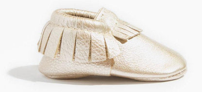 Freshly Picked Classic Moccasins, Size 1 - Platinum - SSMOPLATN-1