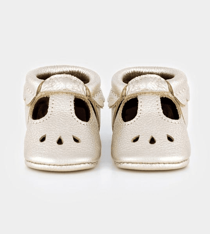 Freshly Picked Mary Janes, Size 1 - Platinum - FPMJPLAT-1