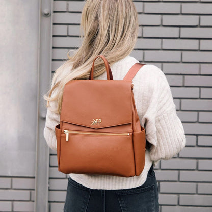 Freshly Picked Mini Classic Diaper Bag II - Cognac - DBMCCOGNAC-V2
