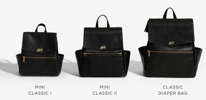 Freshly Picked Mini Classic Diaper Bag II - Ebony - DBMCEBONYY-V2