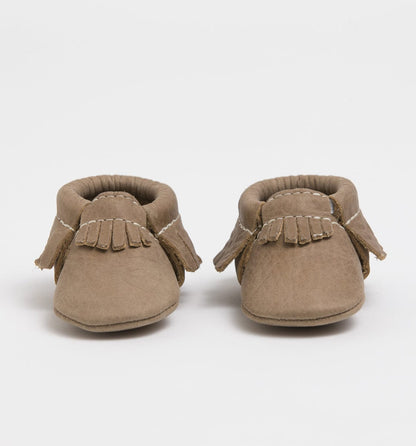 Freshly Picked Moccasins, Newborn - Weathered Brown - FPN12071