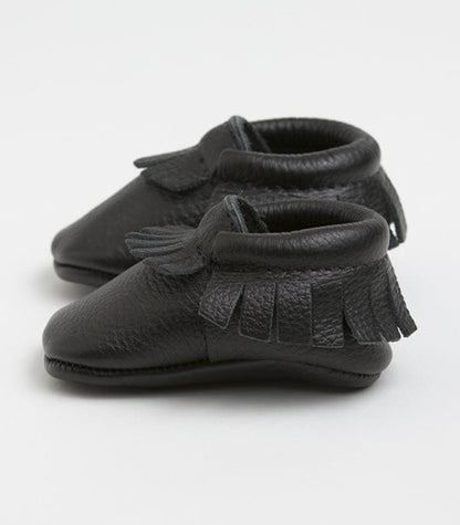Freshly Picked Moccasins, Size 1 - Ebony - FP11005-1