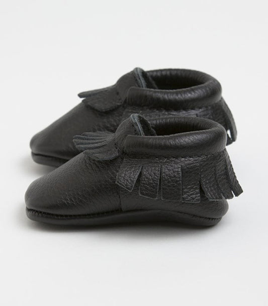 Freshly Picked Moccasins, Size 1 - Ebony - FP11005-1