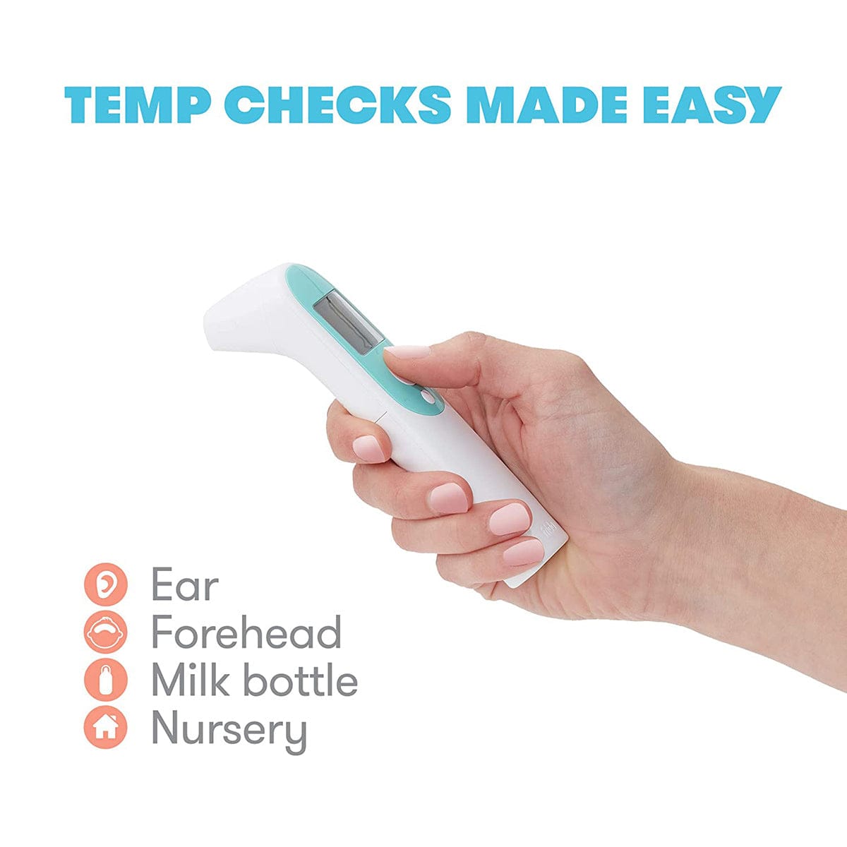 FridaBaby 3-in-1 Ear, Forehead + Touchless Infrared Thermometer - 068-FRIDA