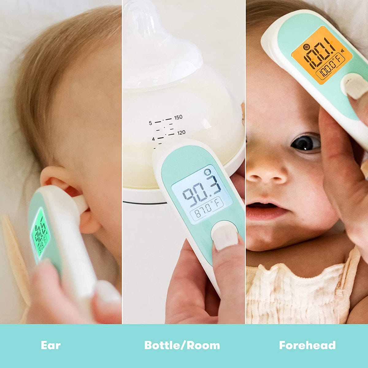 FridaBaby 3-in-1 Ear, Forehead + Touchless Infrared Thermometer - 068-FRIDA