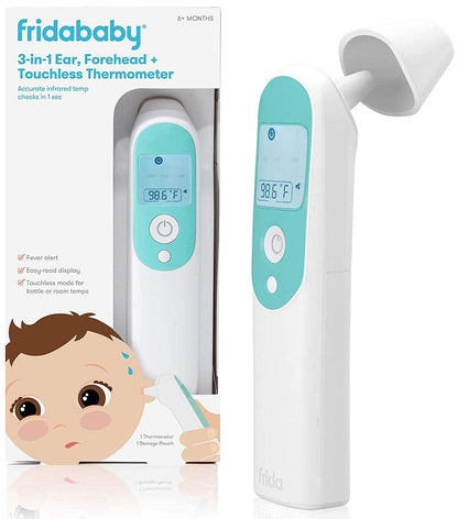 FridaBaby 3-in-1 Ear, Forehead + Touchless Infrared Thermometer - 068-FRIDA